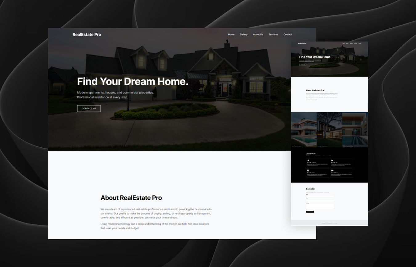 Corporate Website Mockup