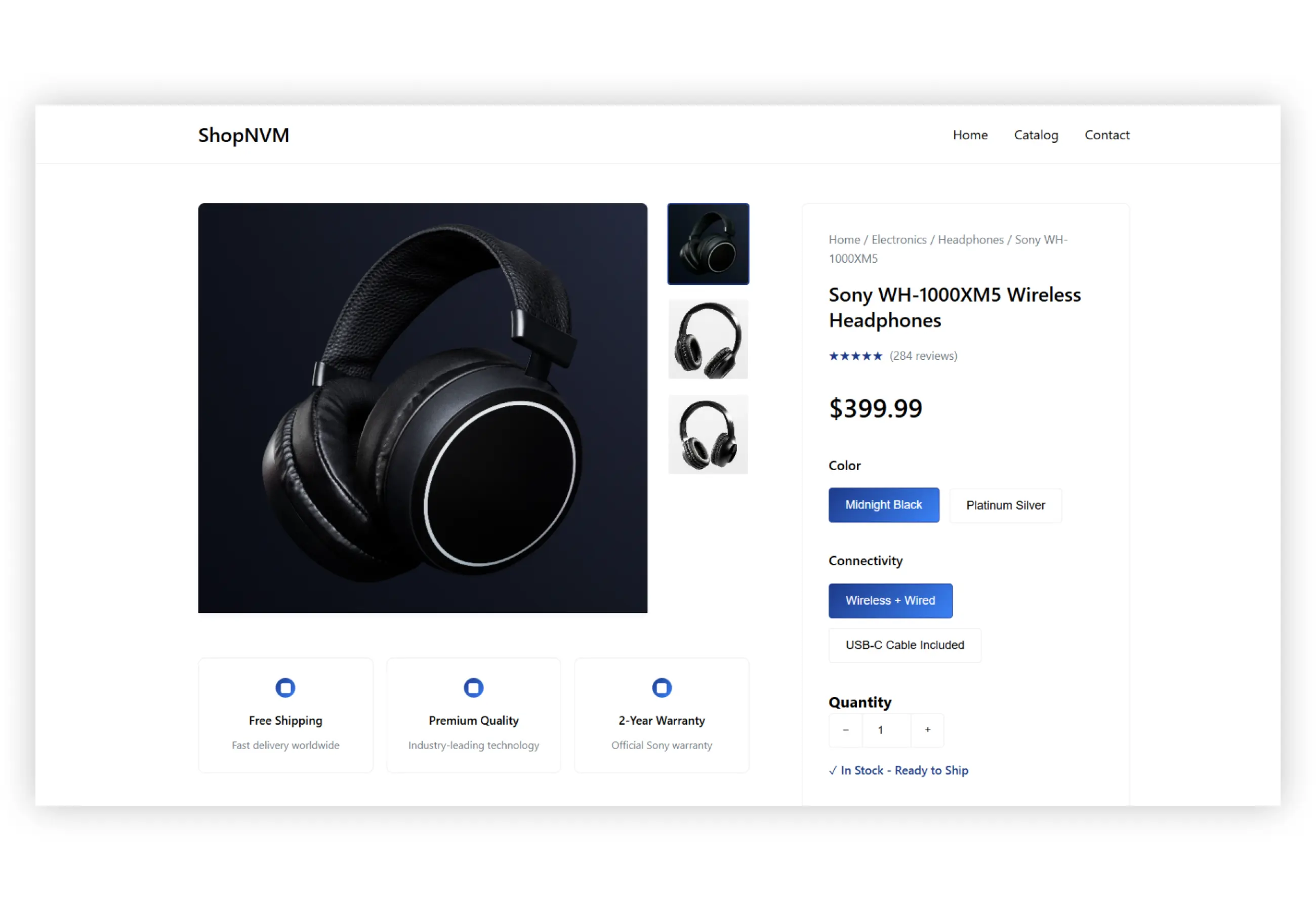 custom eCommerce website design for online store business